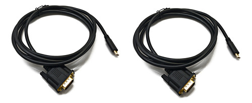 2 Cables Usb C A Vga De 5,9 Pies/1,8 M, Cable Usb C A Vga, S