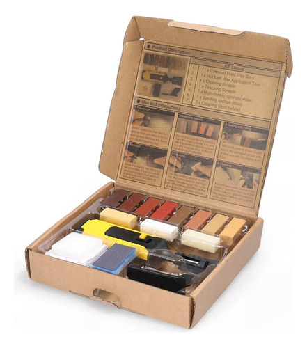 Juego De Herramientas De Cera Para Reparar Pisos De Madera