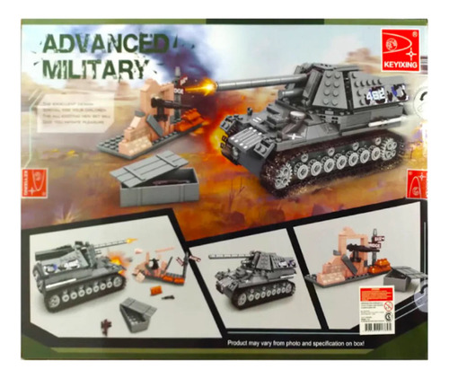 Bloques Militar Tanque 568 Piezas Para Armar