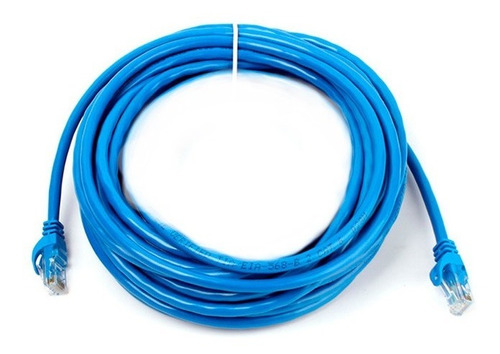 Cable De Red Utp Patch Cord Categoría 6 5 M Azul