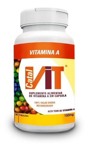 Catalvit A Catalmedic Vitamina A 90 Cáp De 150mg. Sabor Sem