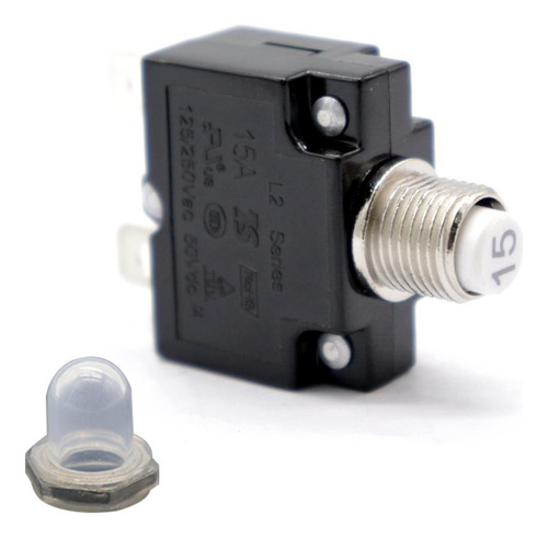 3 Disyuntor De 15 Amp Pulsador Restablecible Montaje En