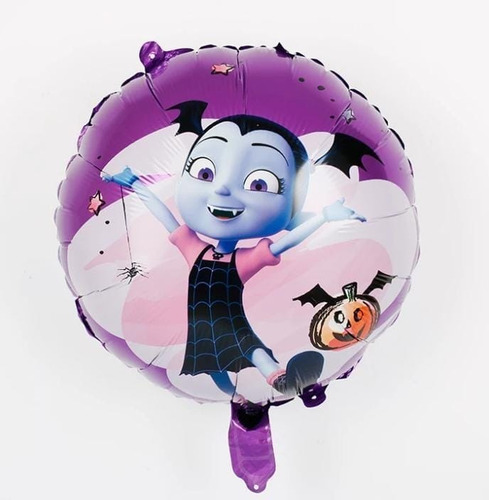 Globo Metalizado Esférico Vampirina Lila 42cm X 1 Unid.