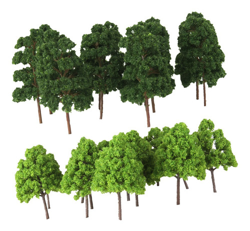 45 Pcs Miniatura Árvore Modelos 1/150 Ho Oo Para Diorama Arq