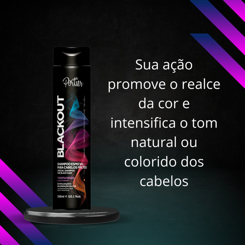 Portier Shampoo Blackout 300ml Original + Brinde!