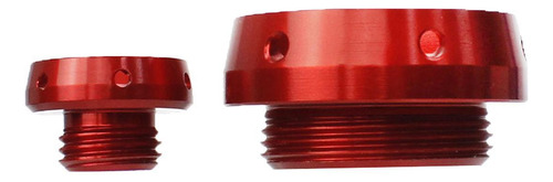 Tapones Y Tornillos De La Tapa Del Cárter Del Motor Rojo