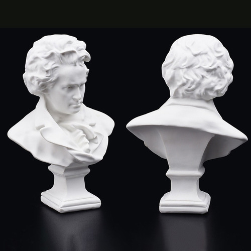 Escultura Da Estátua Do Busto De Resina De Beethoven De 6