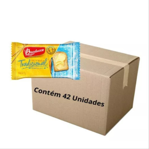 Torrada Tradicional Sachê 15g Embalagem Individual Com 42und