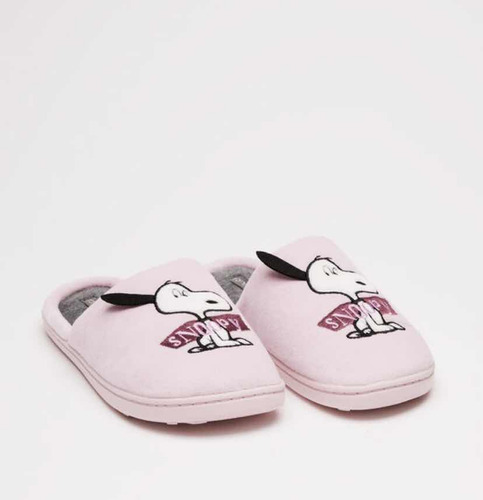 Pantuflas Snoopy Peanuts Rosa