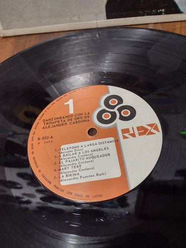 Alejandro Cardona Danzoneando Disco De Vinil Lp (Usado)