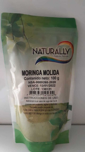 Moringa En Polvo 100gr Certificada Con R - L a $145