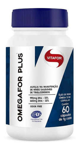 Omegafor Plus Vitafor Com 60 Cápsulas