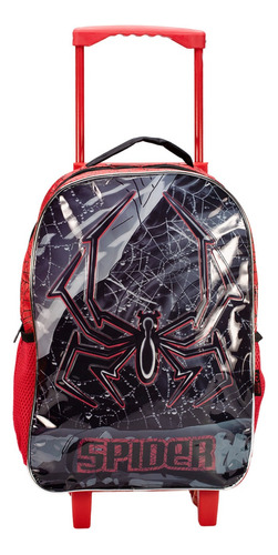 Mochila Escolar Infantil Rodinhas Menino Spider Aranha