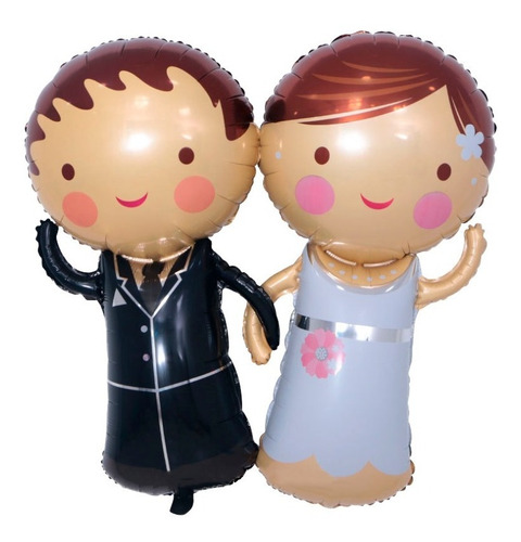 Globos Novios Boda Casate Conmigo Novio Novia Pareja