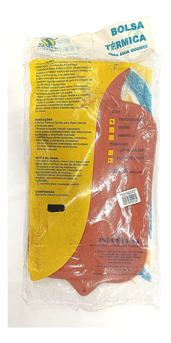 Bolsa Térmica Borracha P/ Água Quente 20x30 - 2 Lts Sanity Vermelho