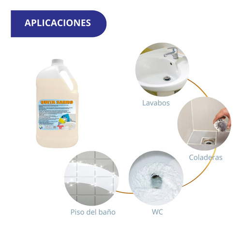 8 Litros Limpia Sarro De Baño Vitraquim