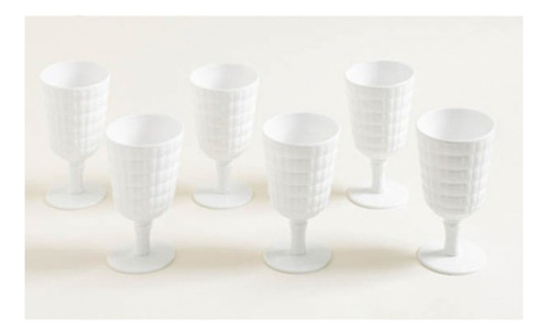 Copa De Acrilico Taksim 450ml Color Blanco