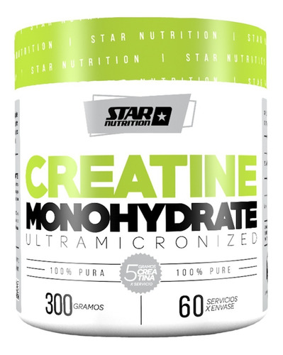 Creatina 300g Star Nutrition Masa Muscular Energia Potencia 