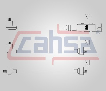 Jgo Cables Bujia Epdm Volkswagen Golf 1.8l 4cil 1986