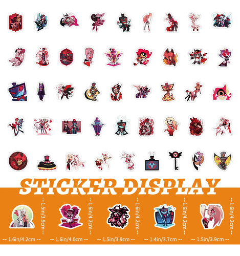 Hazbin Hotel - Anime 100 Calcomanias Stickers Anime Manga 01