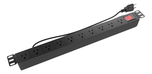 Pdu Nexxt Multitoma Vertical De 12 Tomas 120v 15a Para Rack