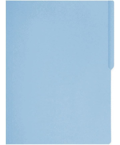 Folder Apsa L11fc Tamaño Carta Color Azul Paquete C/100 Pzs