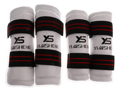 Mma Shin And Instep Guards + Martial Arts Kick Xl White [u]