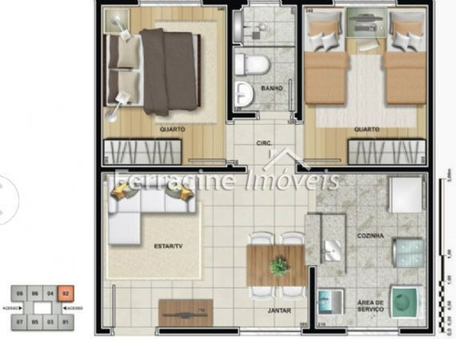 00069 - Apartamento 2 Dorms, Vila Alzira - Guarulhos/sp - 69