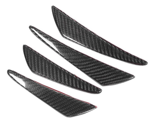 4pcs/set Universal De Fibra De Carbono Parachoques Canards L