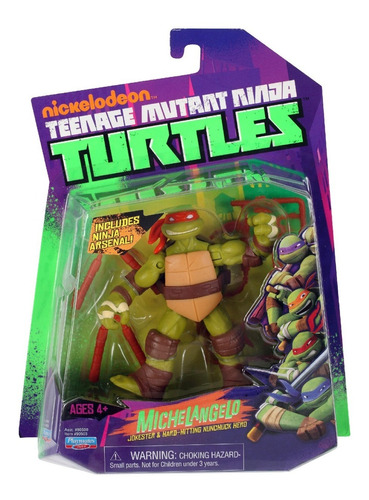 Michelangelo Tortugas Ninja Turtles Shellraiser Playmates