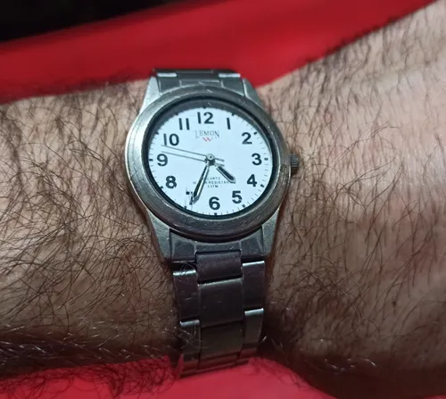 Reloj Pulsera Hombre Malla Acero Lemon funciona 6.500