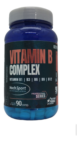 Complejo Vitamina B X90 Comp. - Hoch Sport - B1 B3 B6 B9 B12