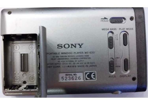 Sony Mz-e 20 Portable Mini Disc Player