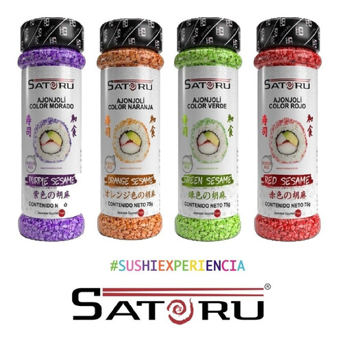 Ajonjoli Para Sushi 4 Colores 75g C/u Satoru