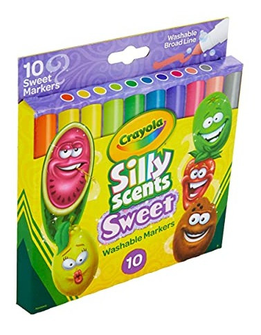 Marcadores De Linha Larga Laváveis E Doces Crayola Silly Sce