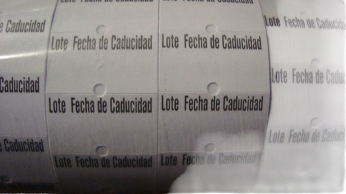Etiqueta Lote Fecha De Caducidad Etiquetadora Manual 10 Pqts