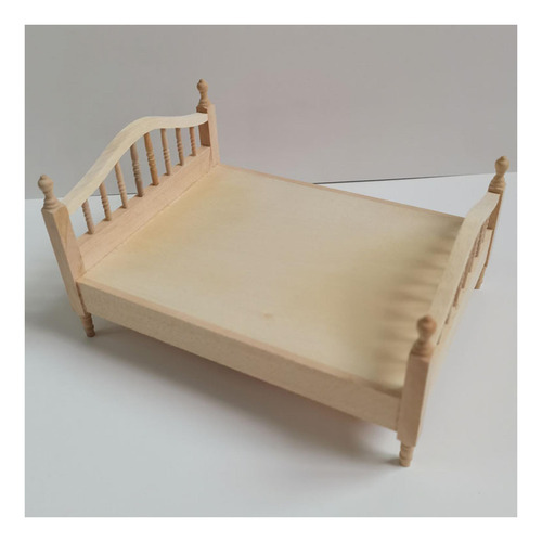 Mini Juego De Muebles De Cama Doble Para Casa Sin Colchón