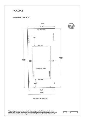 Imagen 5 de 5 de Venta, Terreno A La Laguna, Barrio Acacias, Puertos - Escobar.