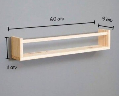 Prateleira Decorativa De Pinus
