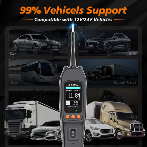 Teste De Circuito Do Sistema Elétrico Ancel Pb500 12v 24v