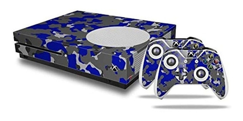 Wraptorcamo Old School Camuflaje Camo Azul Royal Decal Style