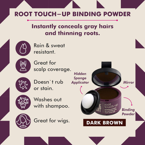 Pacote Com 2 Unidades Root Touch Up Powder Style Edit Dark B