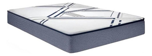 Colchón 2 plazas de espuma Piero DreamFit Box blanco y gris - 160cm x 200cm x 25cm