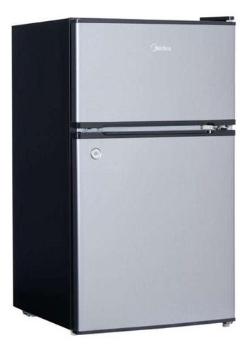 Frigobar Midea 3.4 Pies Cúbicos Dos Puertas Plata Color Gris Gris