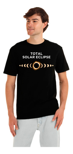 Playera Eclipse Solar 2024 Luna Diseño 33 Playeras Beloma
