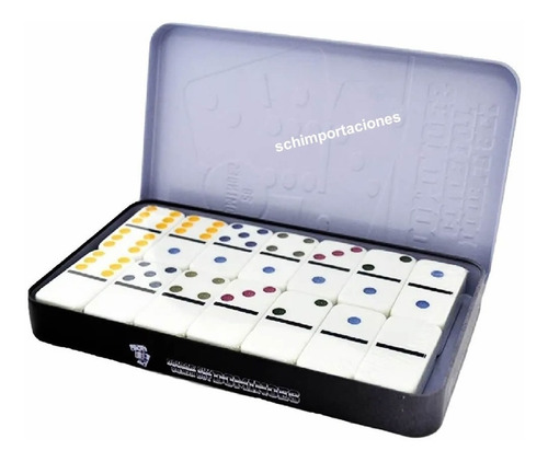 Imagen 4 de 8 de Domino Profesional - Original - Caja De Metal - Color