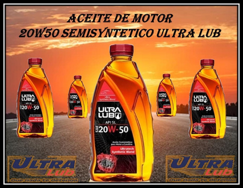 Aceite De Motor 20w50 Semisyntetico Ultra Lub