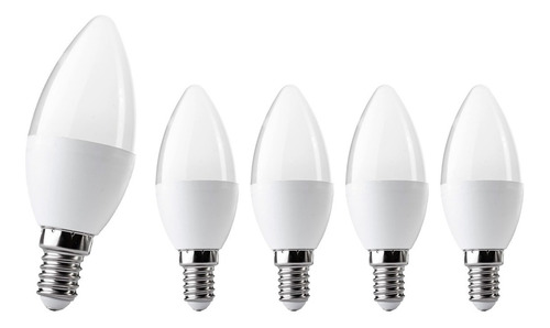 Pack 5 Ampolletas Led Vela 6w E14 Sec - Sumatel