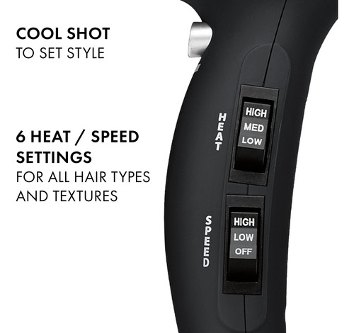 Secador De Pelo Hot Tools Pro Artist 1875w Turbo Ionic (negr