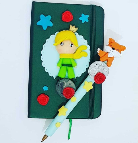 Lapicero Y Libreta Tipo Moleskine El Principito 